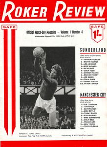 Sunderland v Manchester City 1969/70